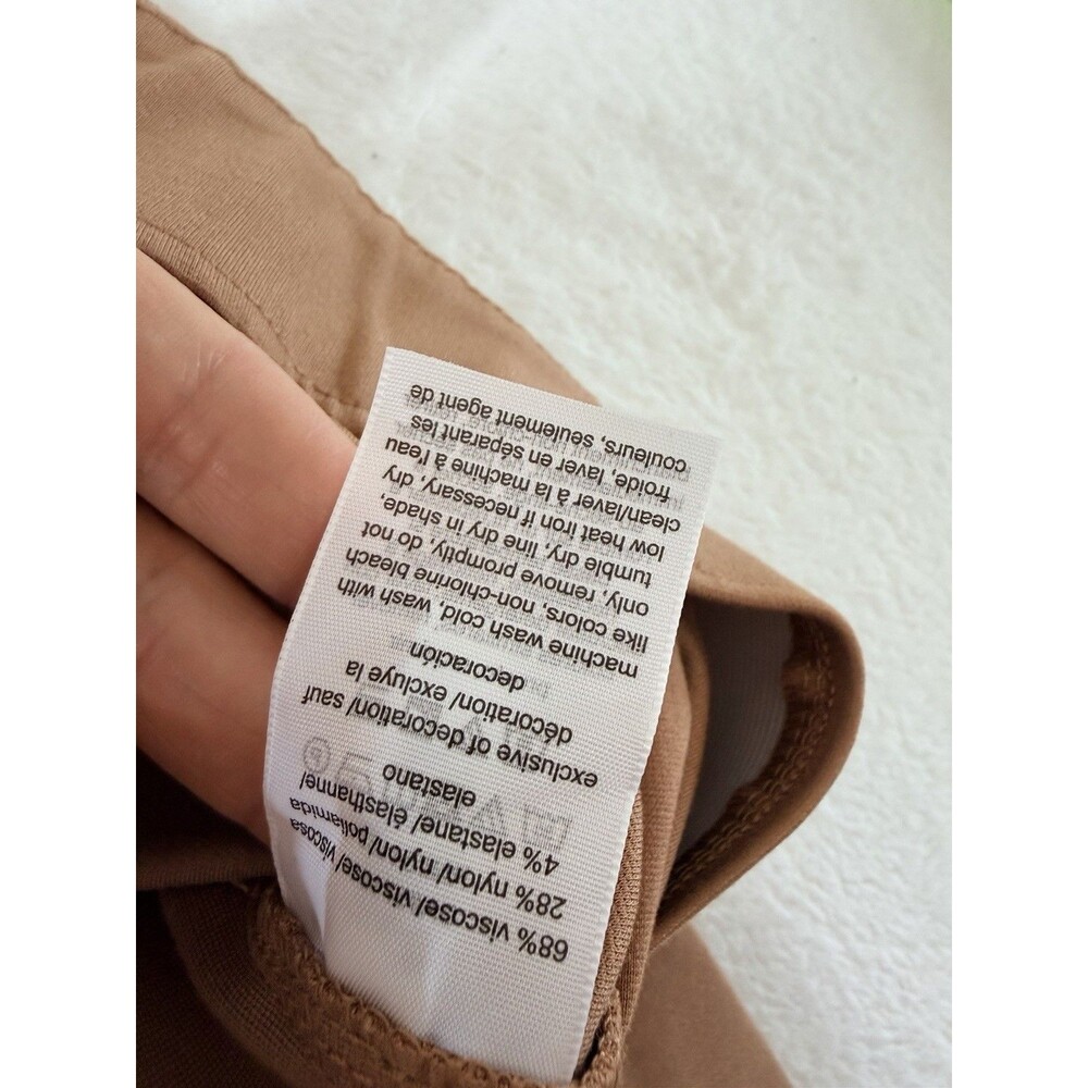 tommy hilfiger women wide leg pants,pull On,brown Size 16 - Picture 11 of 14